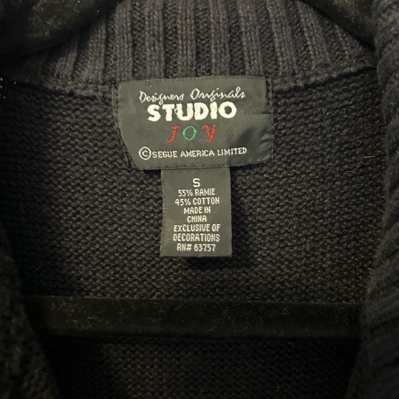 FAST SHIPPING VTG DSN Originals Studio Joy Reindeer Beaded Christmas  Vest - Picture 6 of 10